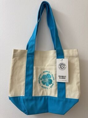 Blue Hawaii Aloha Canvas Tote Bag